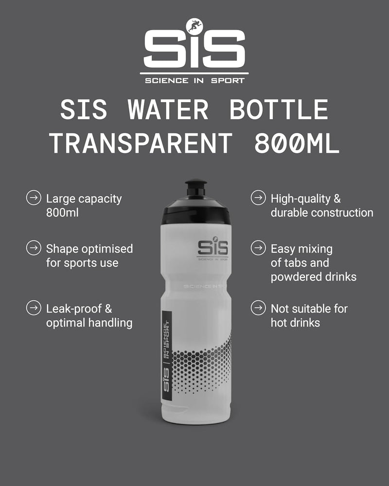 Water Bottle for Easy Mixing Bike Bottle Clear Squeeze Water Bottle with Running Lockable Valve 800ml - 800 Ml Sports Bottle Clear