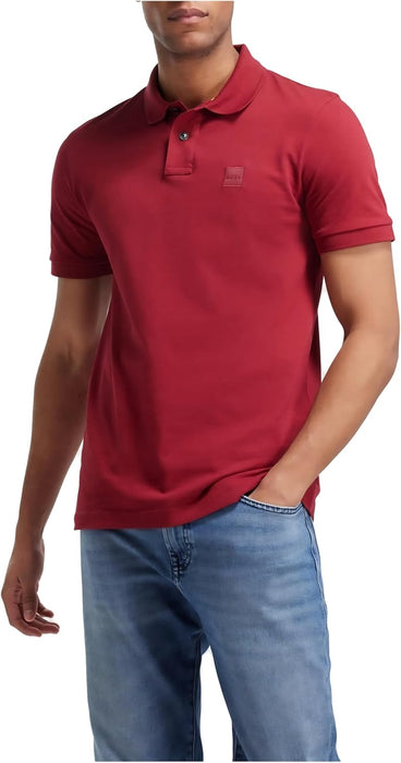 BOSS Men's Passenger Slim Fit Stretch Cotton Polo Shirt with Logo Patch