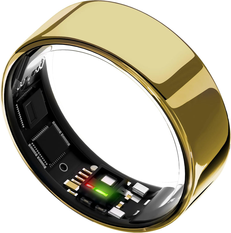 Ring AIR Sleep and Fitness Tracker, Smart Ring for Men and Women, No app fee for Standard Features, Up to 6 Days Battery Life - Bionic Gold 8