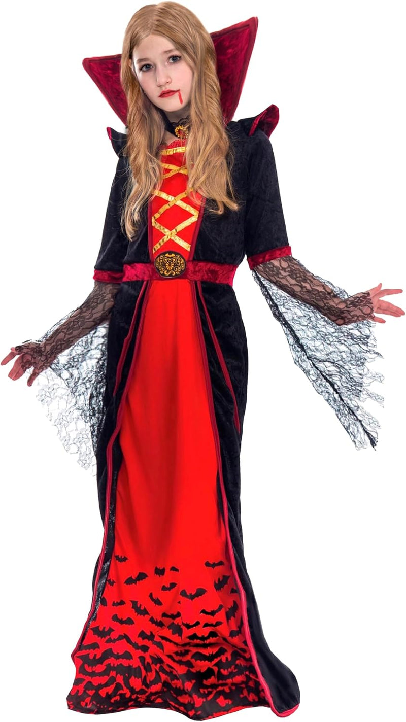 Spooktacular Creations Girls Vampire Costume, Deluxe Halloween Vampire Outfit, Victorian Gothic