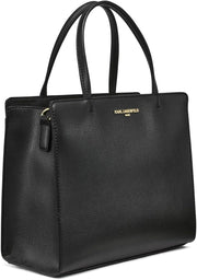 Saffiano Cell Phone Crossbody - Blk/Gold
