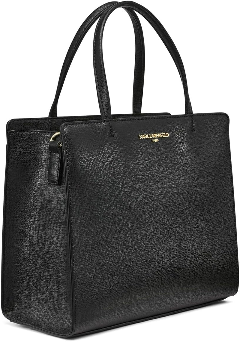 Saffiano Cell Phone Crossbody - Blk/Gold