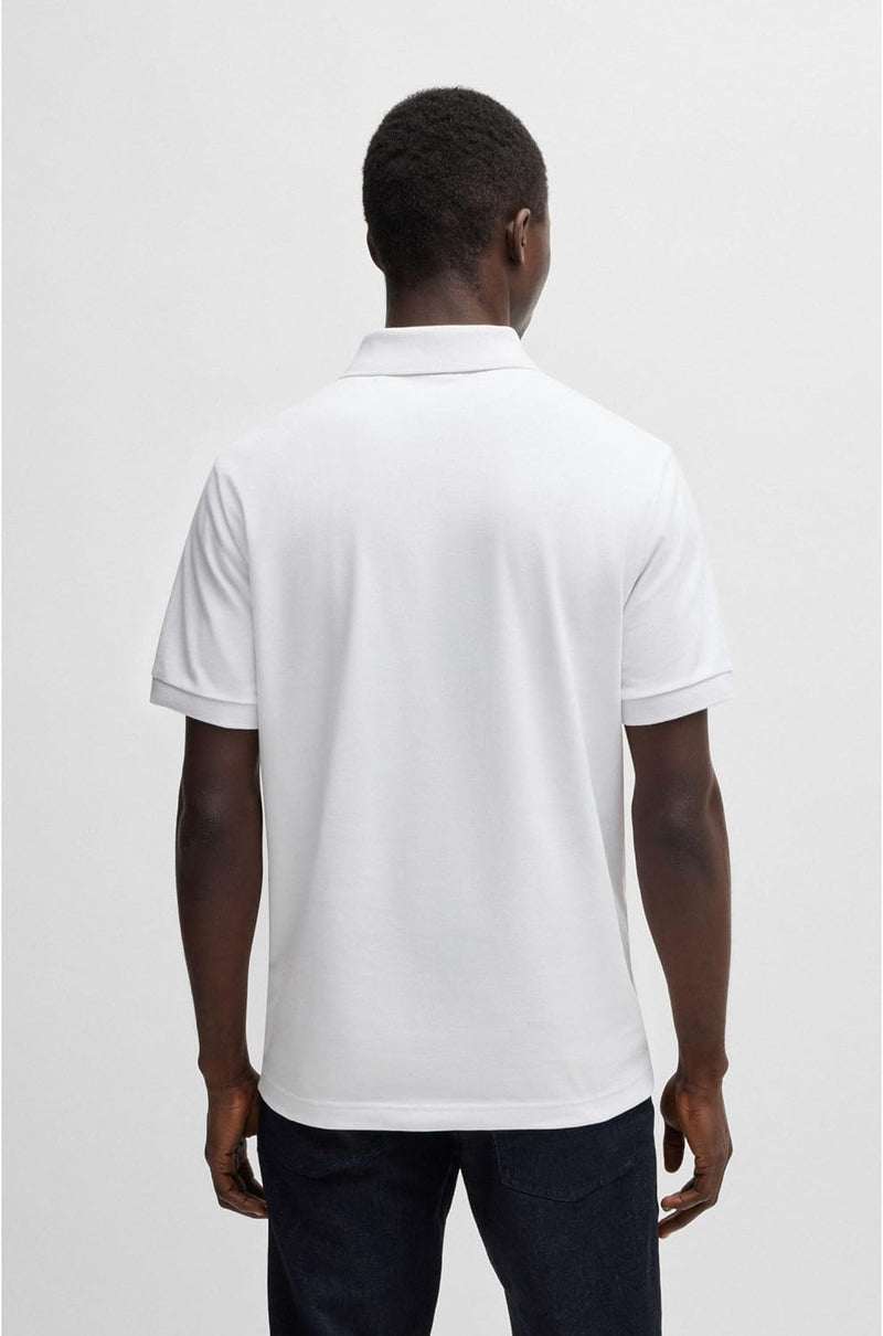 BOSS Men's Passenger Slim Fit Stretch Cotton Polo Shirt with Logo Patch
