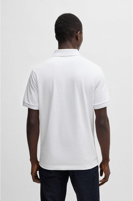 BOSS Men's Passenger Slim Fit Stretch Cotton Polo Shirt with Logo Patch