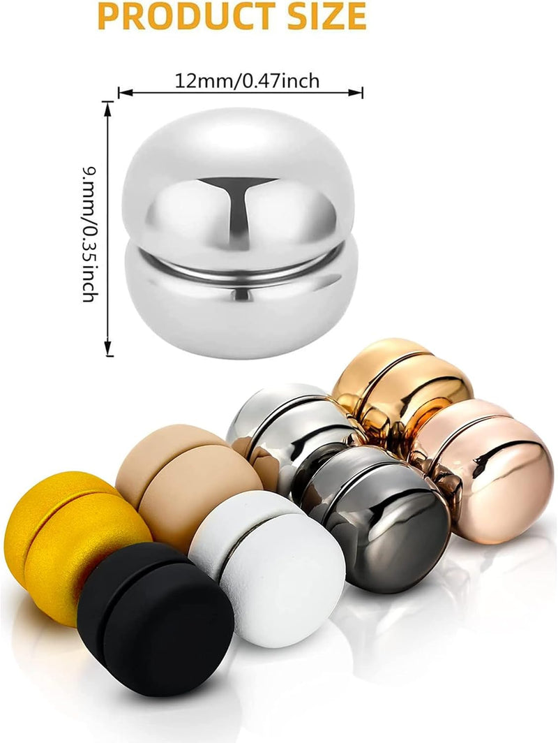 8 Pieces Magnetic Hijab Pins Super Strong Magnetic Pins for Women’s Scarves Hats Knitwear Lapels and Safety – Shiny & Matte Styles 8 Colors