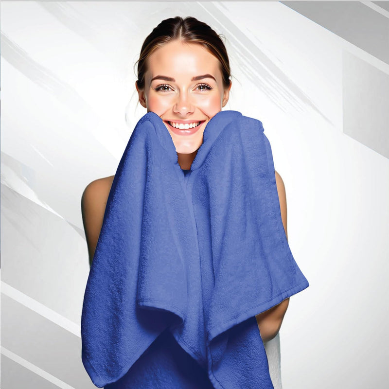 Cotton Home Rest Bath Towel- Set of 2 Sky Blue, Cotton Towel | 70x140cm / 27x55 inch, Luxury Hotel Towel Set Absorbent Durable Lightweight Washable Quick Dry Spa Quality Beach Pool Family Bath Towel.