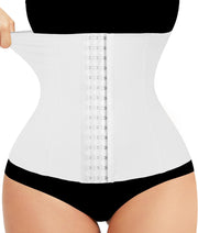 Waist Training Corset, Abdominal Control Shapewear, Postpartum Belly Band - White Hook