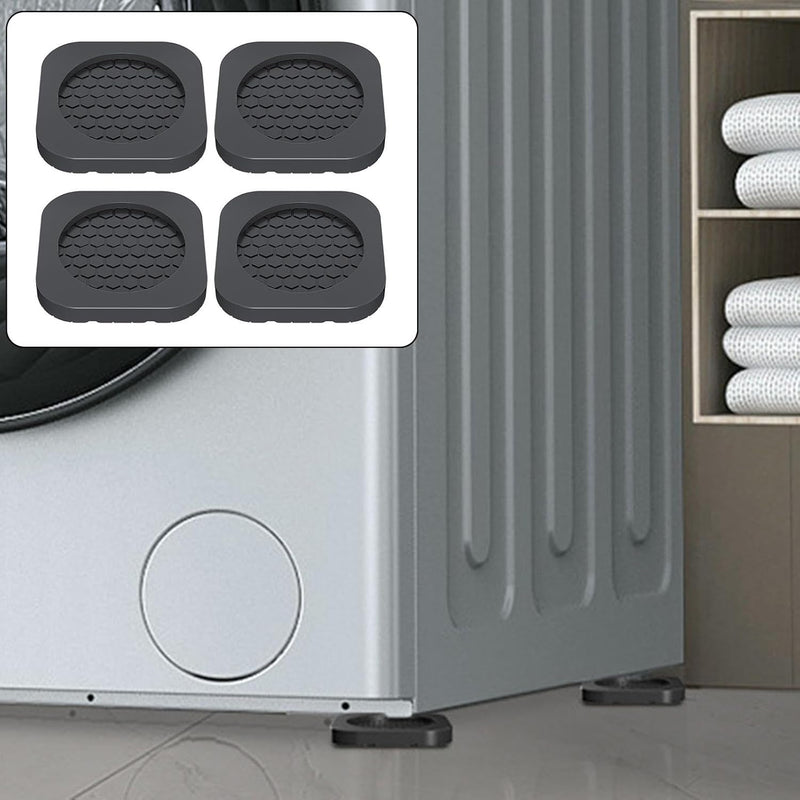Vibration Pads for Washer and Dryer, Non Slippery Feet Pads for Dryer, Anti Vibration Pads Set of 4 for Washing Machine, Stops Washer Dryer Moving, Walking