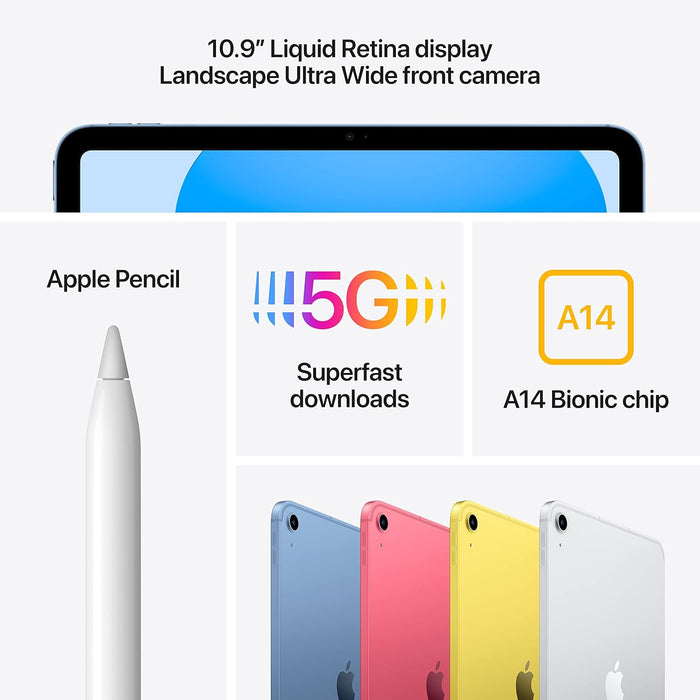 Apple (Refurbished) 2022 10.9-inch iPad (Wi-Fi, 64GB) - Blue (10th generation)