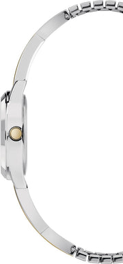 Women's Stretch Bangle Crisscross 25mm Watch - Two-Tone