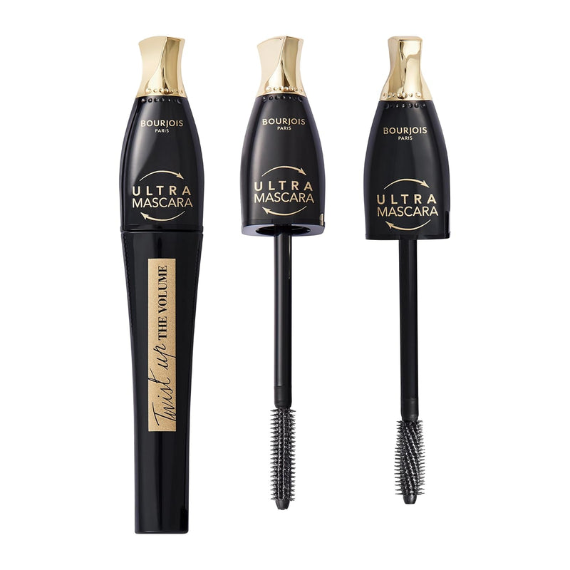 Bourjois Twist Up The Volume Mascara – Ultra Black, Lengthens, Adds Volume, Clump-free, 8ml (0.3oz)