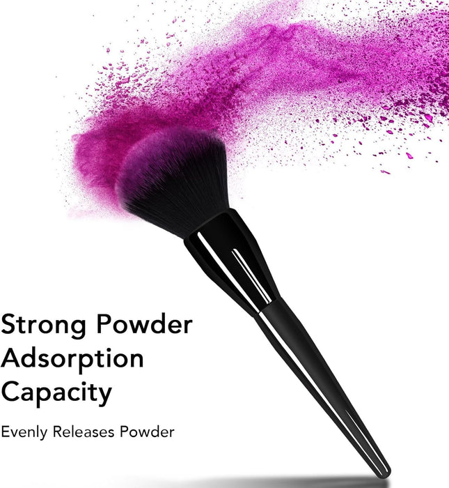 Large Powder Brush: Luxurious Foundation Brush, Professional Makeup Brush For Blending Liquid, Cream and Flawless Powder, Buffing, Blending, Vegan Makeup Tool With Cruelty-Free Bristles