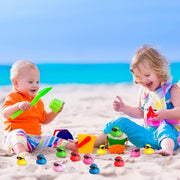 Chivao 200 Pcs Mini Rubber Ducks with Sunglasses, Rubber Ducks in Bulk Mini Tiny Ducks Bath Toys Float Squeak Bathtub Duckies Cruise Baby Shower Birthday Party (Colorful)