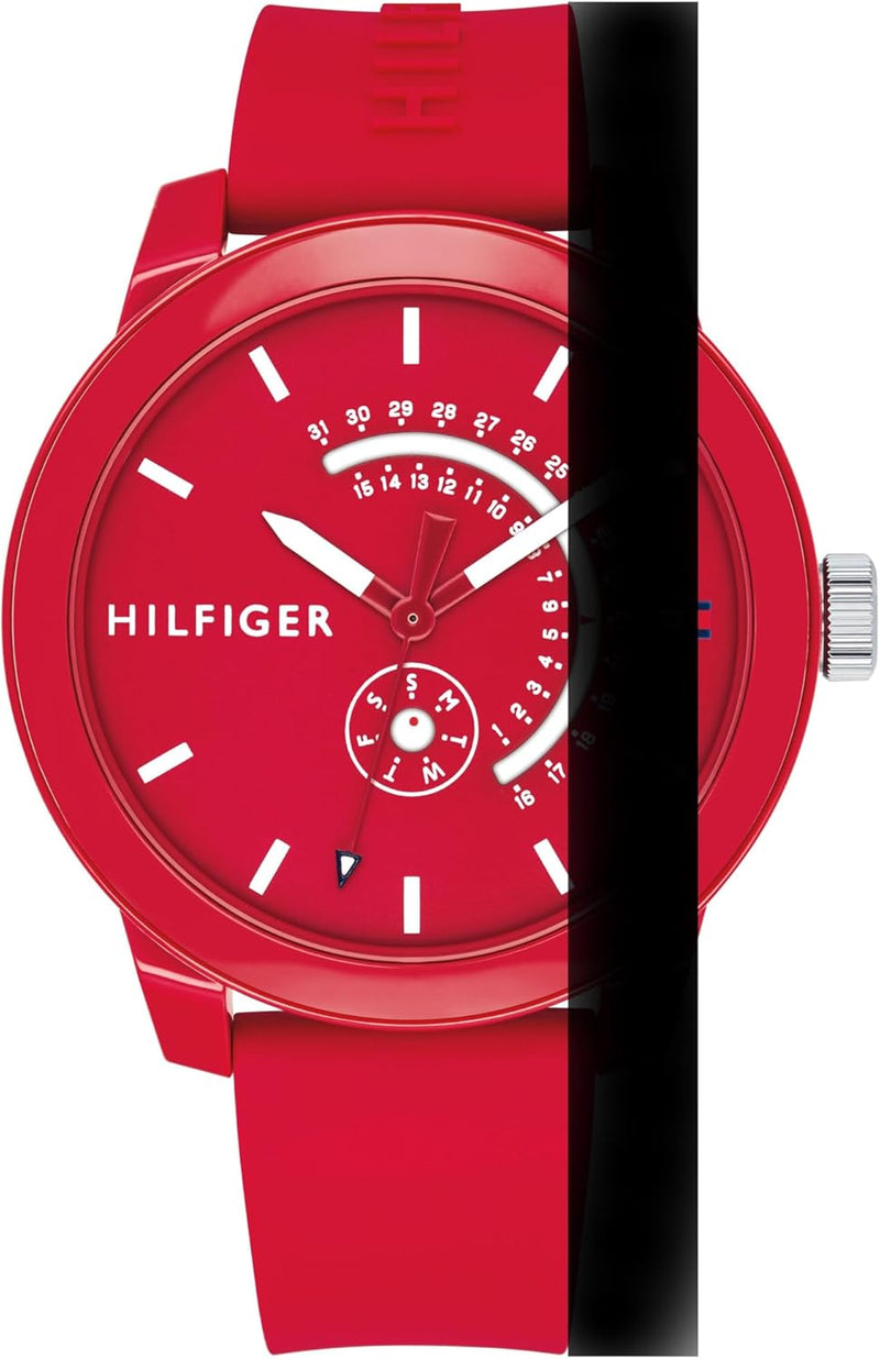 DENIM Men Watch, Analog - RED / RED