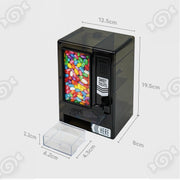 Cute Manual Candy Dispenser for Desktop, Mini Vending Machine for Mini Candies, Birthday Christmas Gift for Girls Friends (Black)