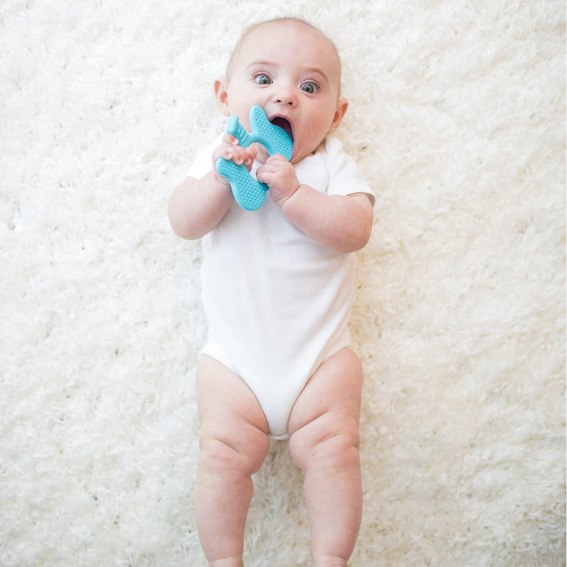 Dr. Brown's Ridgees Giraffe, Massaging Baby Teether, Designed by a Pediatric Dentist, BPA Free, 3m+