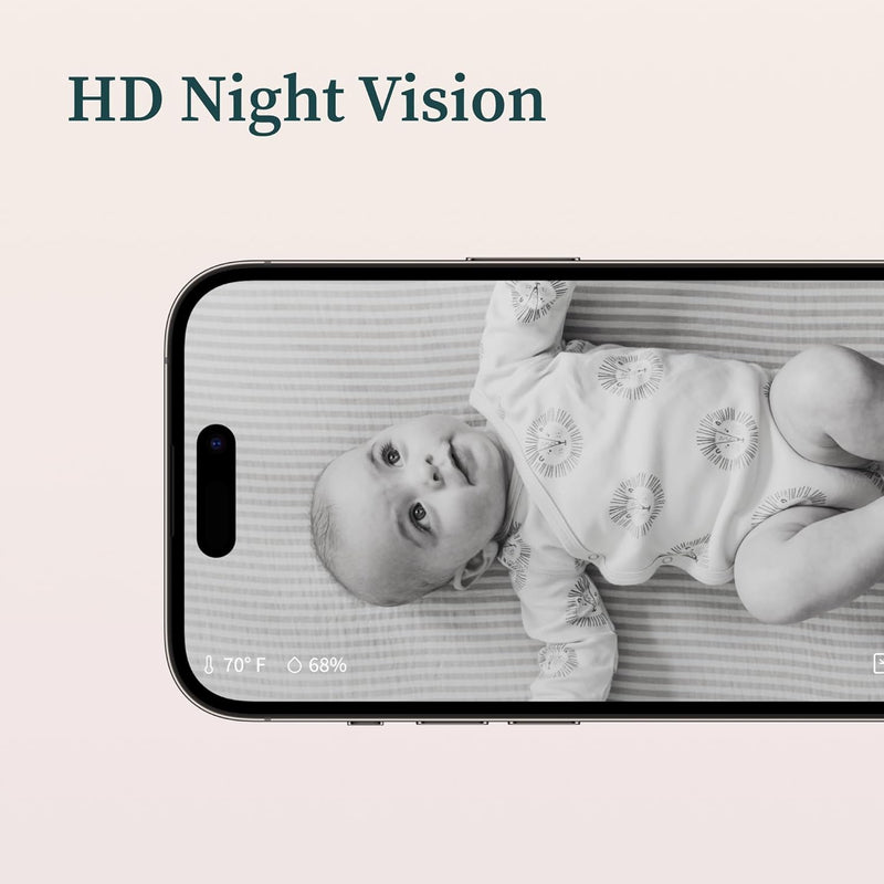 Owlet® Dream Duo Smart Baby Monitor: FDA-Cleared Dream Sock® Plus Owlet Cam - Tracks & Notifies for Pulse Rate & Oxygen While Viewing Baby in 1080p HD WiFi Video
