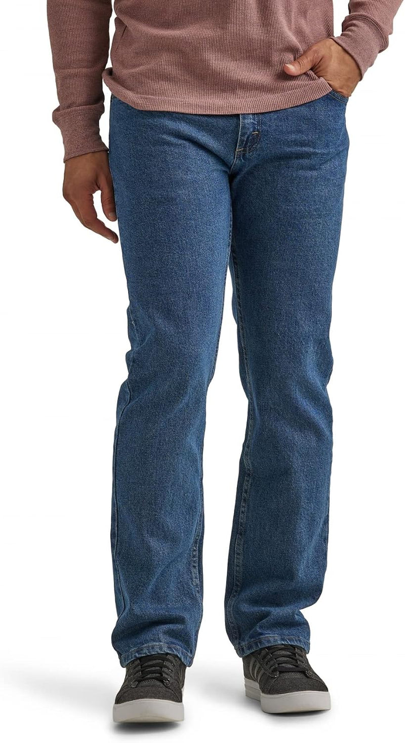 Men's Authentics Mens Classic Regular-fit Jean Jeans - Dark Stonewash Flex