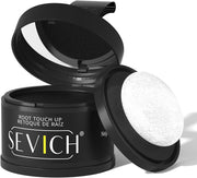 Sevich Hairline Powder - Root Touch Up Instantly Hair Color for Thinning Gray Coverage - Bald Spot Concealing Hair Powder for Women & Men - 48Hour Waterproof & Sweatproof - Dark Brown - 4g black