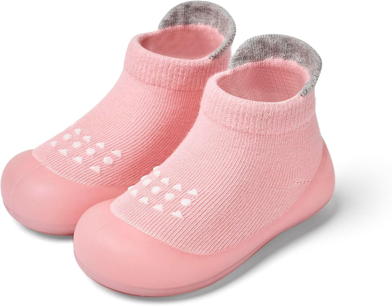 Bearbay Baby Sock Shoes Baby Walking Shoes Infant Non-Slip Breathable Slippers with Soft Rubber Sole Baby Boys Girls Sneakers