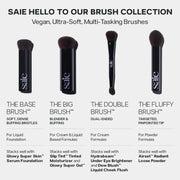 Saie The Big Brush - Soft, Multi-Use Liquid + Cream Makeup Brush - Buffing Makeup Applicator With Synthetic Bristles For Easy Blending + Building - Vegan, Cruelty-Free (1 Count)