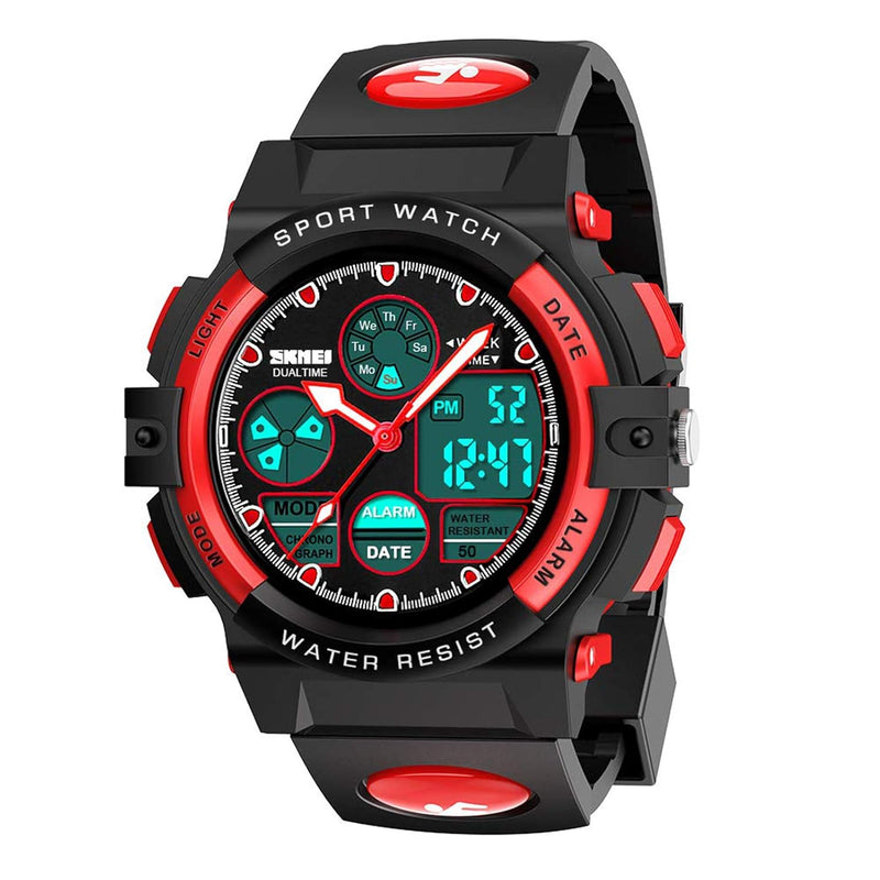 Kids Digital Sport Watch, Boys Girls Waterproof Sports Outdoor Watches Children Casual Electronic Analog Quartz Wrist Watches with Alarm Stopwatch