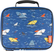 STANDARD REUSABLE LUNCH BAG - DINOSAUR KINGDOM, INSULATED TRAVEL BAG - SHARK