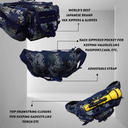 Trail Sports Waist Bag, Marpat Navy Camo, 18 35 9 cms, Fanny Pack