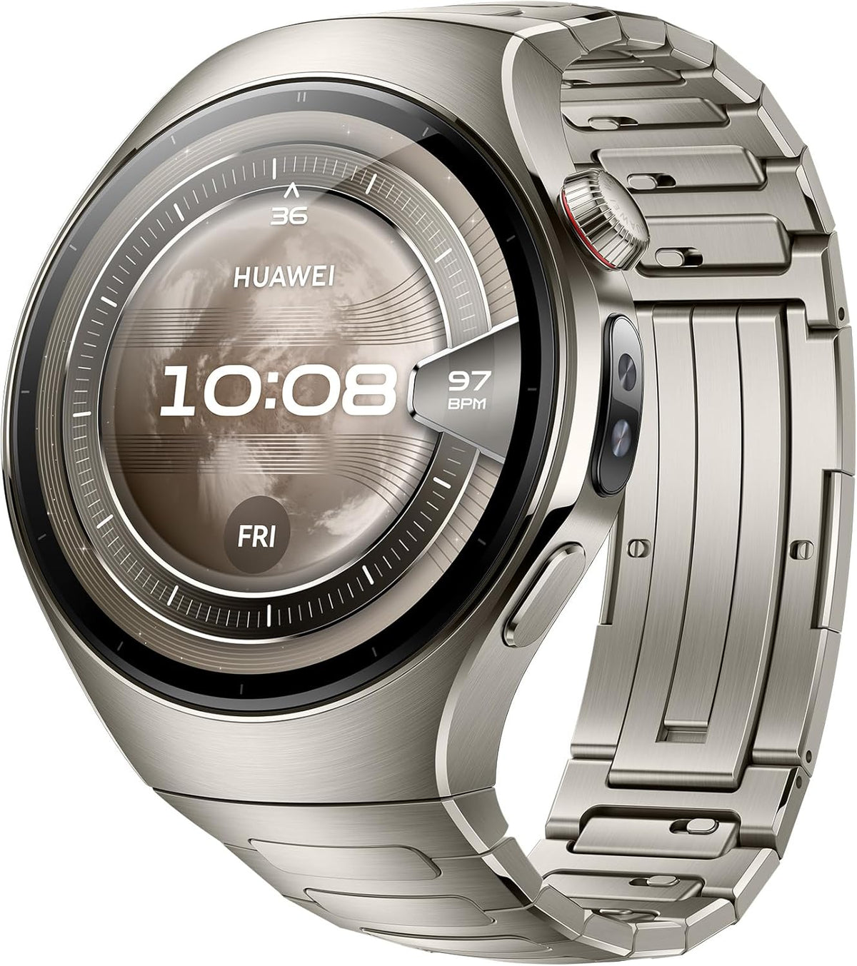 WATCH 5 42mm Smartwatch, Multi-sensing X-TAP technology, Real-Time Fingertip Blood Oxygen, eSIM, Intuitive Smart Gestures, iOS&Android, Beige, 3 months extended HuaweiCare+(Amazon Exclusive) – image 3