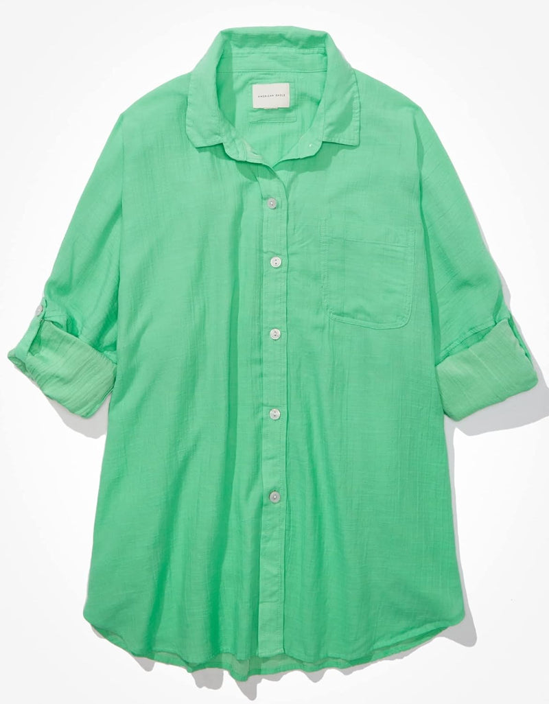 Women Go Big Shirt - BRIGHT GREEN