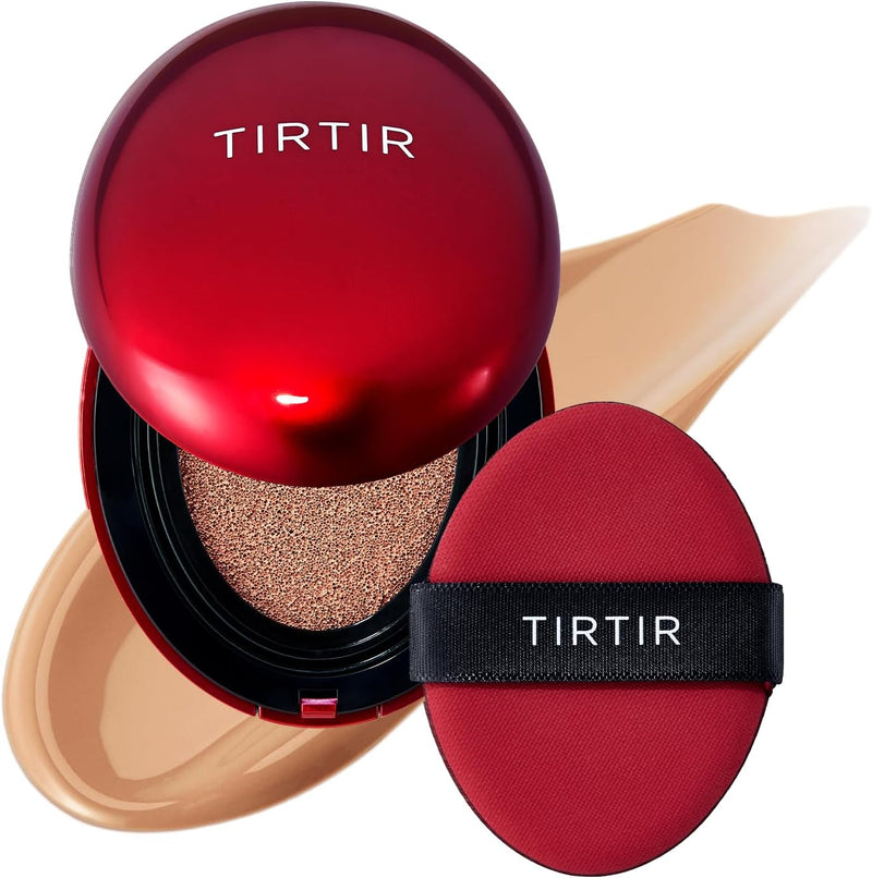 Mini Size TIRTIR Mask Fit Red Cushion Foundation Japan's No.1 Choice for Glass skin, Long-Lasting, Lightweight, Buildable Coverage, Semi-Matte (21N Ivory, 4.5g (Pack of 1)) - 29C Taupe Beige - 4.5g 0.15 Fl Oz (Pack of 1)