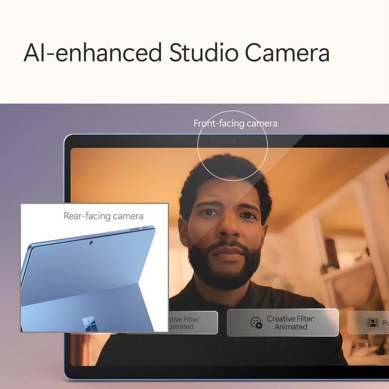 Microsoft Surface Pro (11th Edition - 2024), Copilot+PC, 2 in 1, 13'OLED upto 120Hz Display, Snapdragon X Elite, Qualcomm Hexagon with 45 TOPS NPU, Qualcomm Adreno GPU, 16GB RAM, 512GB SSD, Platinum