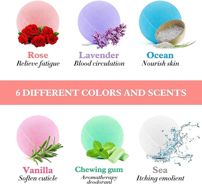 Pixie Bath Bombs Gift Set Super Large Each Best Gift Ideas for Women Teen Girls and Kids Handmade with Natural Vegan Shea & Cocoa Butter Spa