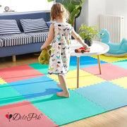 Delopik Foldable Baby Play Mat, Waterproof Foam Floor Baby Crawling Mat -FR137-1 (150 * 180 cm) (Multi Design)