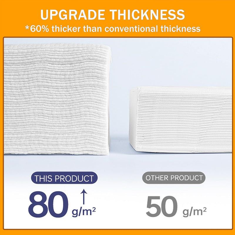 KUKEO Face Towels Disposable,100 Count Ultra Thick Disposable face towels Facial Wash Cloth for Sensitive Skin, Face Clean Towels, clean skin club face towels, Lint- free Facial Tissue