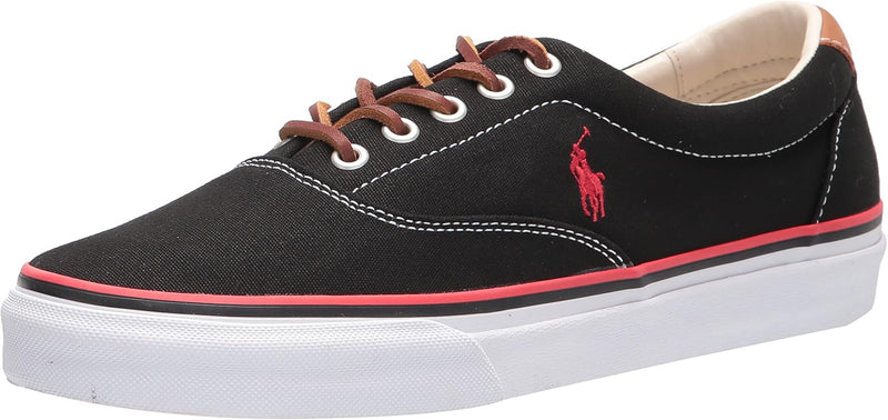 Polo Ralph Lauren Men's Keaton-Pony Sneaker Black/RL 2000 RED PP 12 US, 45 EU,11 UK