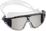 Cressi Skylight Swim Goggles - 180 Degrees View Anti Fog - Clear/Black/Grey