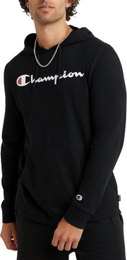 Men's, Midweight, Soft and Comfortable T-Shirt Hoodie - Black-549921