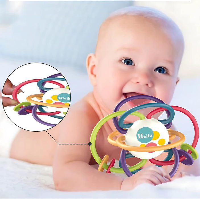 Twisoo Baby Sensory & Montessori Toys – Developmental Teething, Fidget & Activity Toys for Infants & Toddlers, Fine Motor Skill & Learning Playsets Multiple Styles (TOY-006-Red)