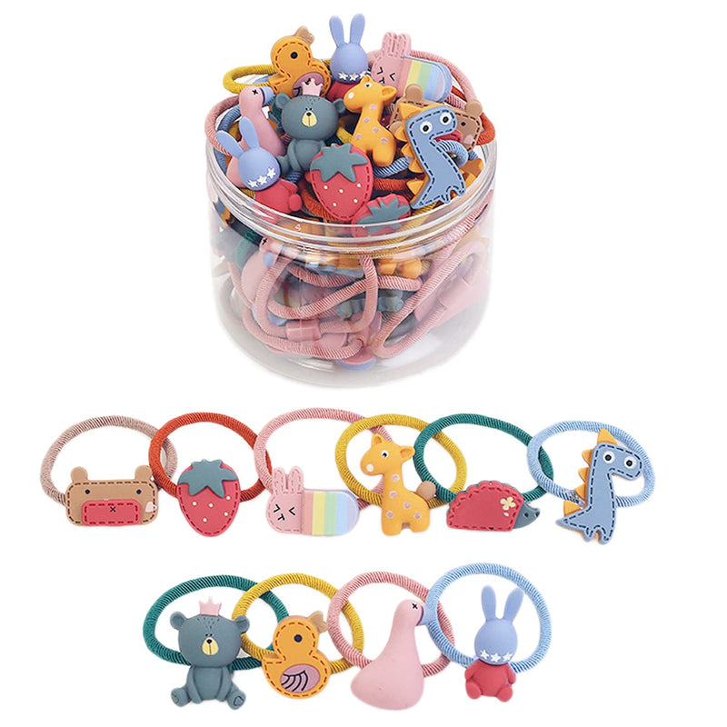 Shining Diva Fashion 20 pcs Combo Elastic Hair Bands Ties Accessories for Kids Baby Girls Women
