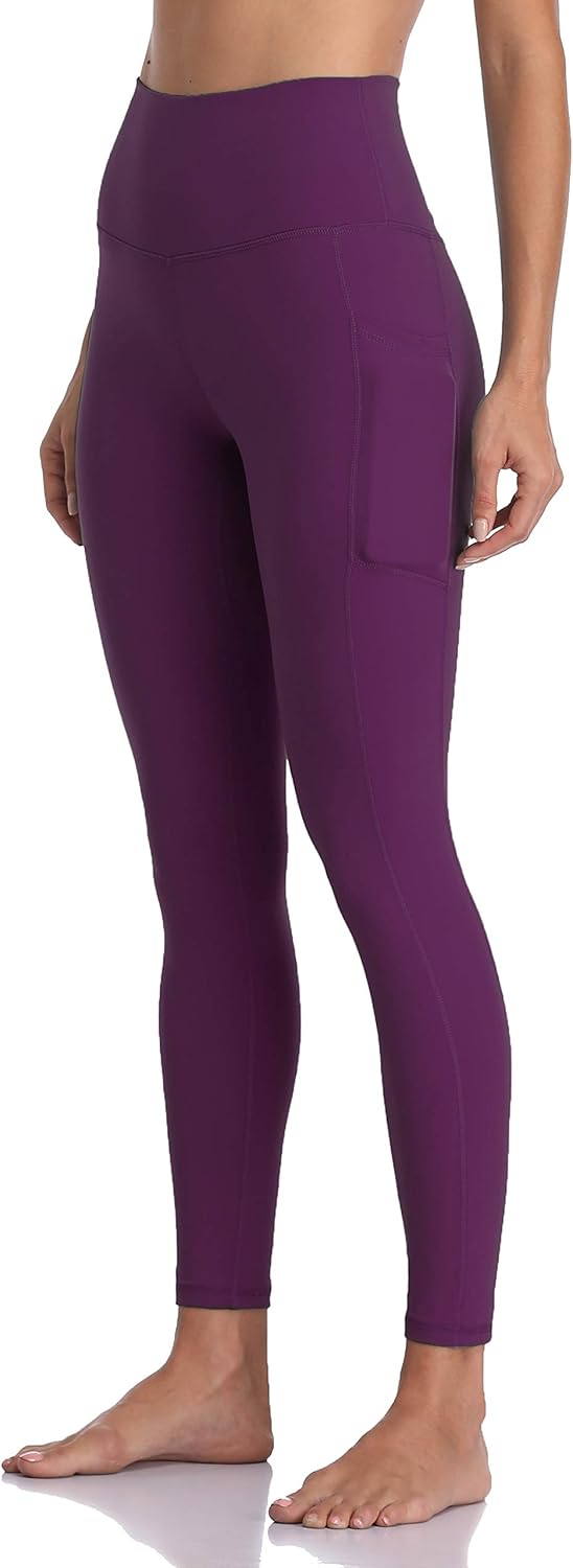 Colorfulkoala Women's High Waisted Tummy Control Workout Leggings 7/8 Length Yoga Pants with Pockets