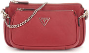 Womens Noelle Crossbody Double Pouch Handbag - Garnet