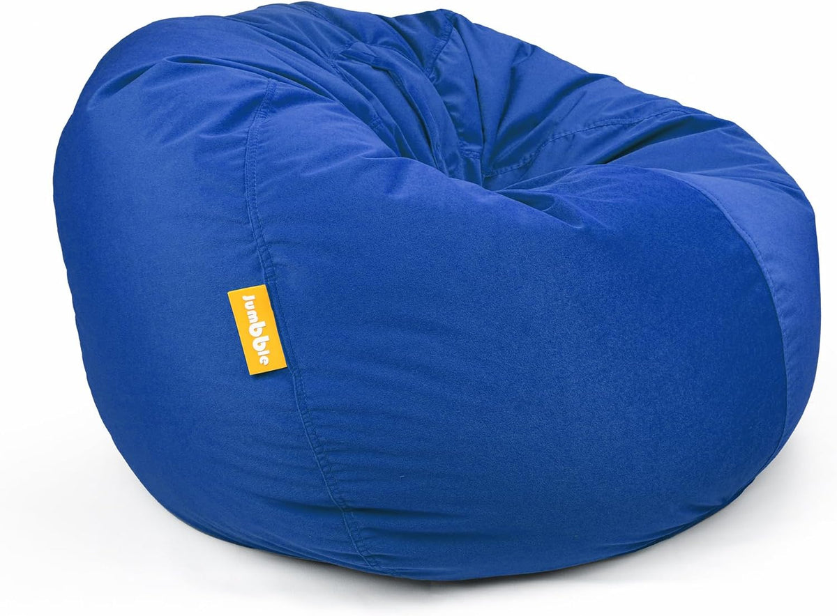 Nest Soft Suede Bean Bag with Filling Cozy Bean Bag Best for Lounging Indoor Kids & Adult Soft Velvet Fabric Filled with Polystyrene Beads (Dark Blue, Kids) – image 8