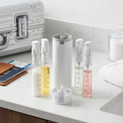 4 in 1 Travel Dispenser Bottles Refillable, 4Pack 30ML Travel Bottles for Toiletries, Portable Travel Toiletries Bottle Set, Portable Containers for Shampoo Lotion Conditioner Cream