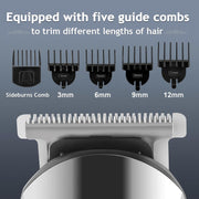 SKY-TOUCH Beard Trimmer & Hair Clipper for Men, 13-Piece All-in-One Grooming Kit, Electric Shaver, Nose & Ear Trimmer, Rechargeable Cord/Cordless Haircutting Set with Storage Base Gifts for Men(Black)