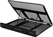 Amazon Basics Ventilated Adjustable Ergonomic Laptop Stand, 33 x 28.7 x 18.5 cm, Black