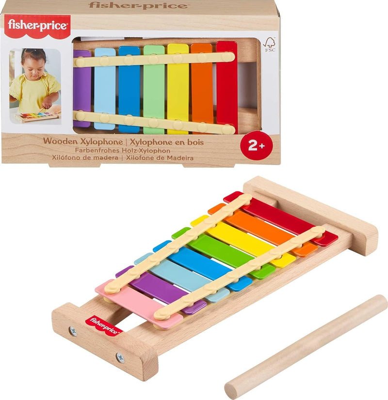 Fisher-Price Baby & Toddler Toy Wooden Stack & Sort Animals, 10 Wood Pieces for Developmental Play Ages 1+ Years - Wooden - Xlophone