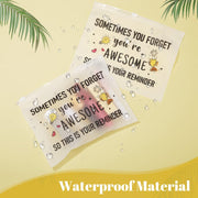 50 Pcs Inspirational Gifts EVA Cosmetic Bag for Women You Are Braver Awesome Makeup Bag Mini Toiletry Bag with Zipper Encouragement Birthday Gift for Xmas Daughter Sister Friend, white background, - You Are Awesome