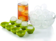 Joie Kitchen Gadgets 067742-290991 Silicone Round Ice Cube Tray, Mixed Red/Green/Blue