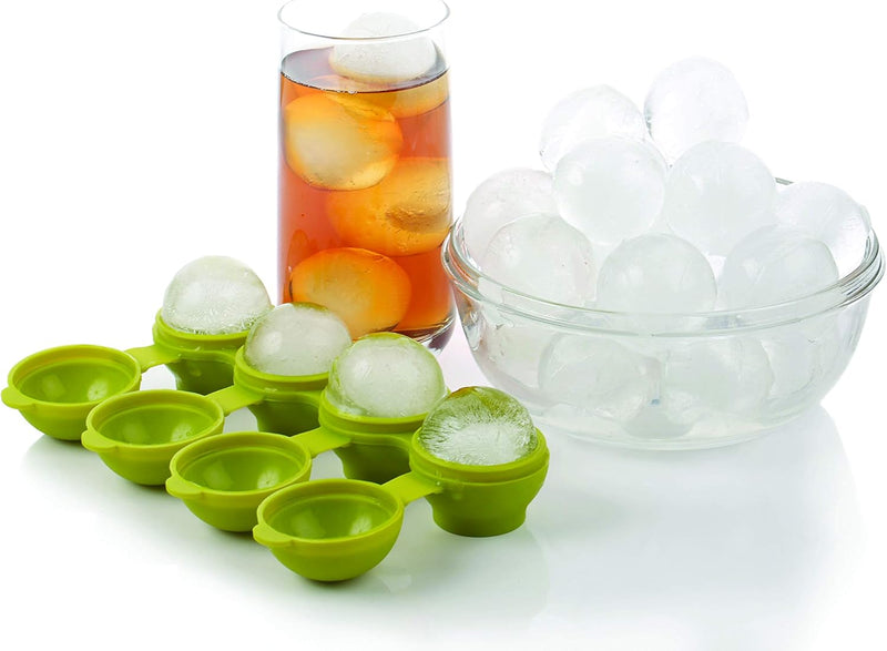 Joie Kitchen Gadgets 067742-290991 Silicone Round Ice Cube Tray, Mixed Red/Green/Blue